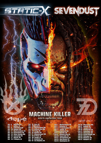 Static-X And Sevendust Announce 2nd Leg of the Co-Headline Tour!