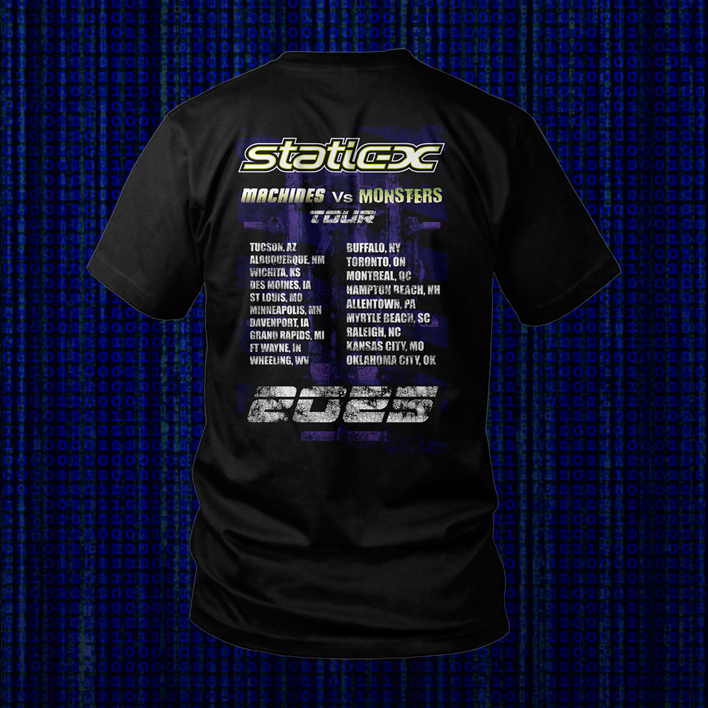static monsters Machines vs Monsters Tour Shock Shirt – Static-X